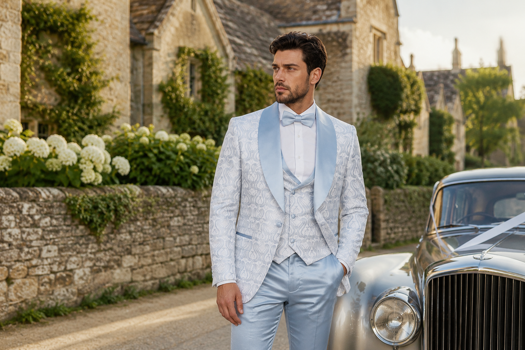 The Best Breathable Tuxedos for a Sweltering August Wedding in the Cotswolds