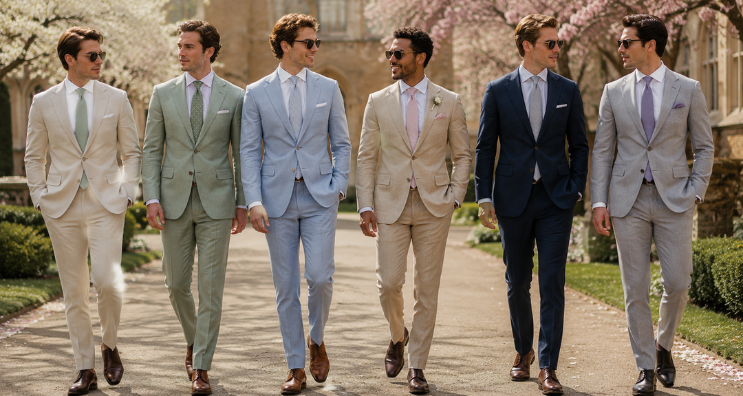What Colors Are Acceptable for a Male Guest at a British Spring Wedding?