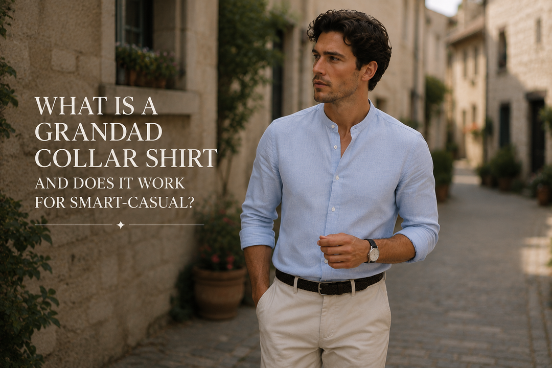 What Is a Grandad Collar Shirt and Does It Work for Smart-Casual?