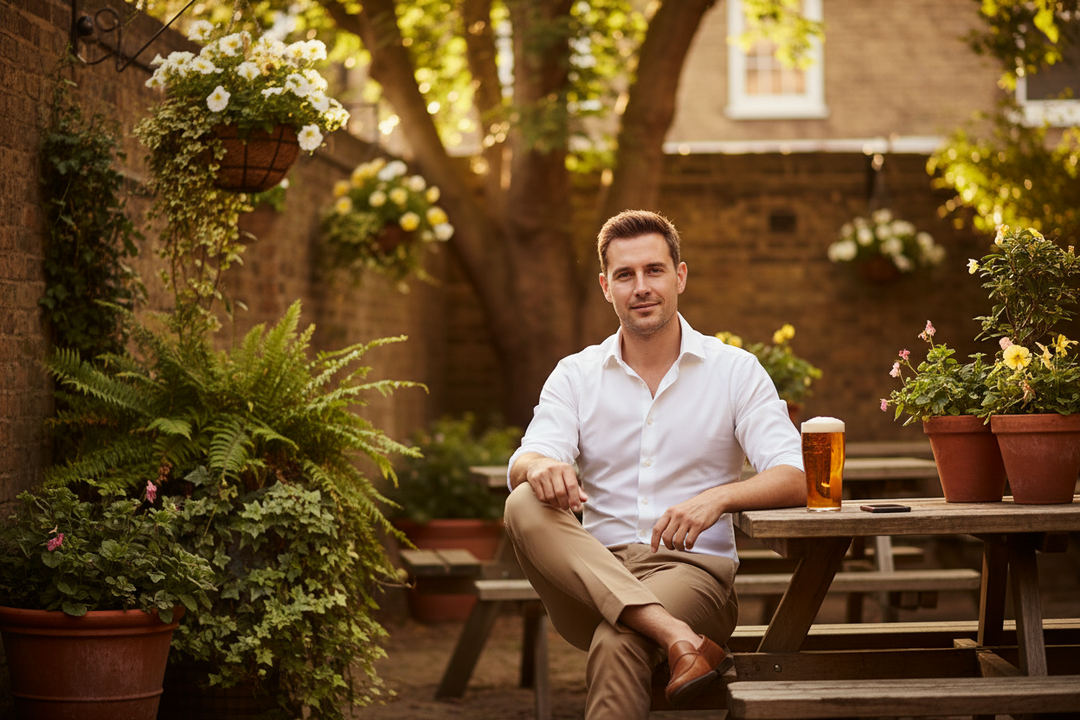 The Best Trousers for a First Date in a London Pub Garden