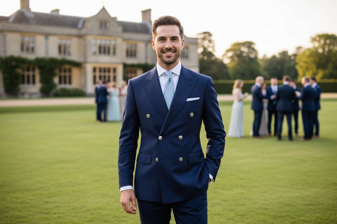 How to Wear a Double-Breasted Suit to a Summer Wedding Comfortably