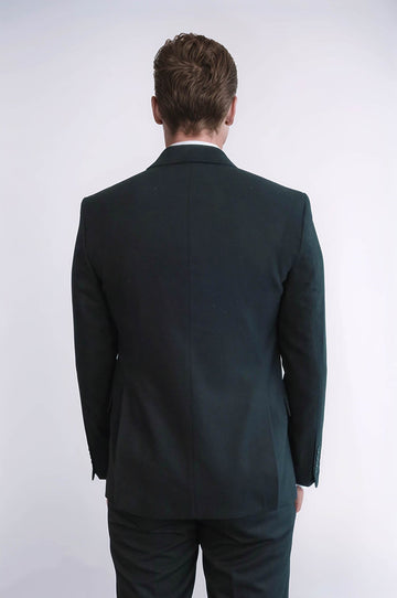Men’s Jet Black Slim Fit Notch Lapel Sport Blazer