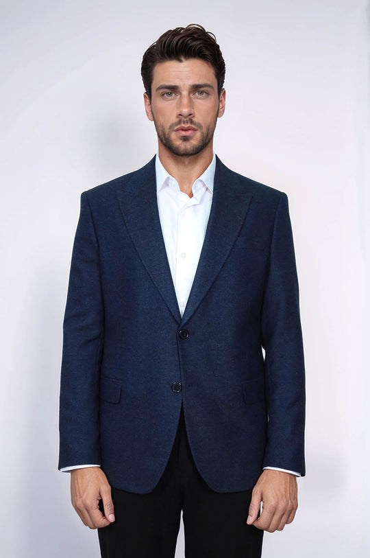 Men’s Midnight Navy Plain Slim Fit Blazer