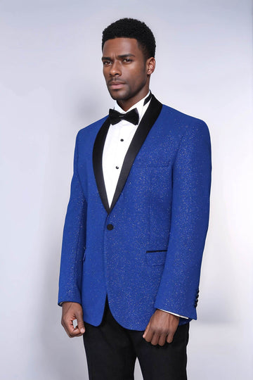 Men’s Midnight Navy Slim Fit Shawl Lapel Luxury Dinner Jacket