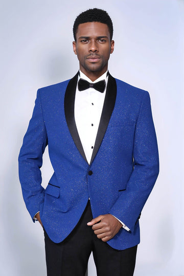 Men’s Midnight Navy Slim Fit Shawl Lapel Luxury Dinner Jacket
