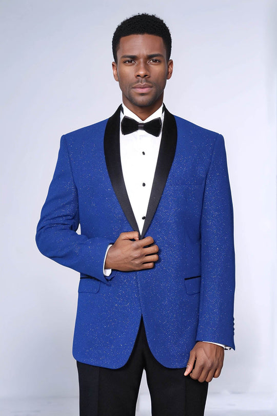 Men’s Midnight Navy Slim Fit Shawl Lapel Luxury Dinner Jacket