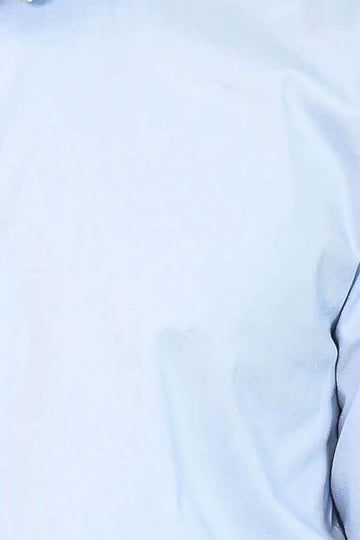 Men's Sky Blue Slim Fit Plain Long Sleeve Shirt | Wessi
