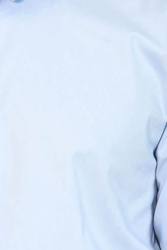 Men's Sky Blue Slim Fit Plain Long Sleeve Shirt | Wessi