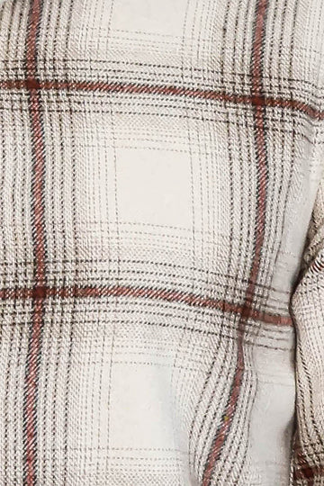 Men's Brown Slim Fit Plaid Lumberjack Shirt | Wessi