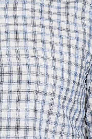 Check Slim Fit Blue Shirt | Wessi