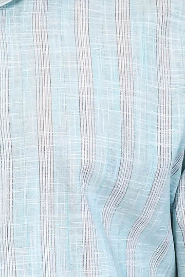 Slim Fit Green Checked Cotton Shirt — Wessi