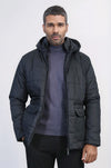 Black Slim Fit Hooded Quilted Puffer Coat – Wessi