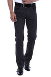 Anthracite Slim Fit Plain Cotton Dress Trousers – Wessi