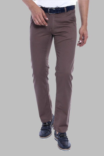 Tan Slim Fit Flap Pocket Cotton Trousers – Wessi