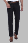 Black Slim Fit Suede Cotton Covered Pocket Trousers – Wessi