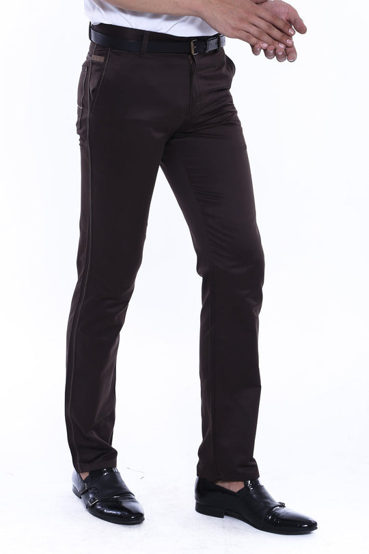 Cream Slim Fit Plain Canvas Pocket Trousers – Wessi