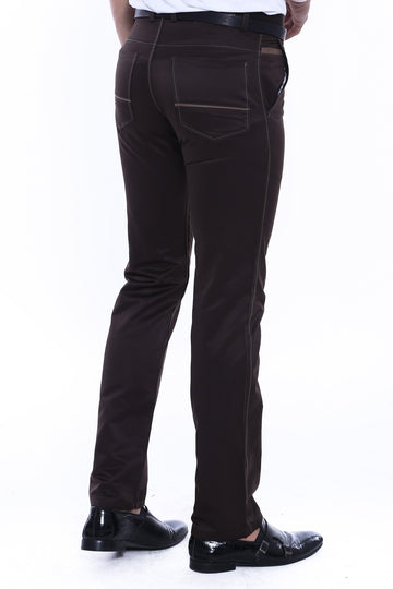 Cream Slim Fit Plain Canvas Pocket Trousers – Wessi