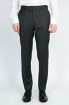 Black Slim Fit Plain Dress Trousers – Wessi