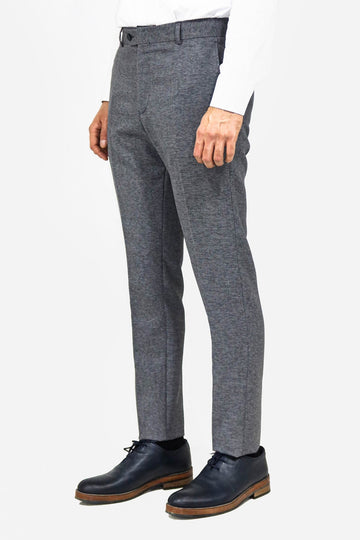 Anthracite Slim Fit Plain Dress Trousers – Wessi