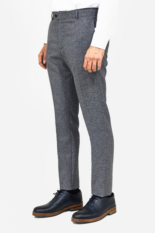 Anthracite Slim Fit Plain Dress Trousers – Wessi