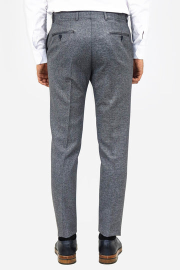 Anthracite Slim Fit Plain Dress Trousers – Wessi