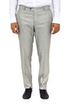 Cream Slim Fit Textured Two-Pocket Trousers – Wessi