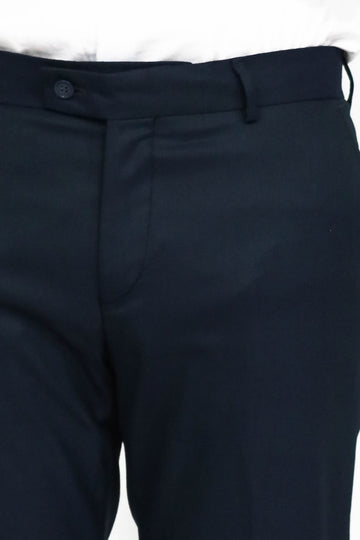 Oil Green Slim Fit Textured Two-Pocket Trousers – Wessi