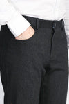 Black Slim Fit Plain Cotton Trousers – Wessi