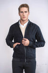 Black Suede Slim Fit Bomber Jacket – Wessi