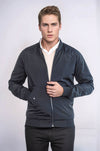 Black Slim Fit Zip-Up Bomber Jacket – Wessi