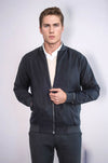 Black Slim Fit Zip Pocket Bomber Jacket – Wessi