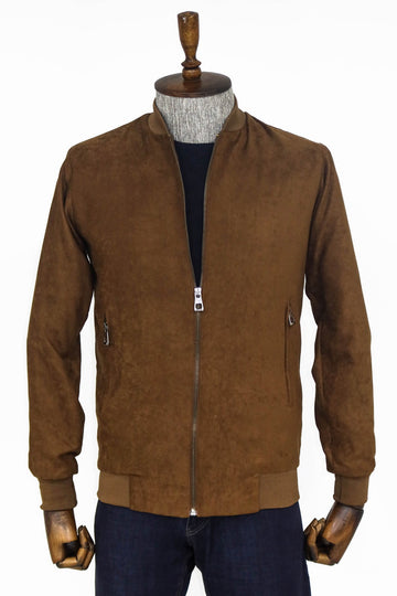 Beige Slim Fit Zip Pocket Bomber Jacket – Wessi