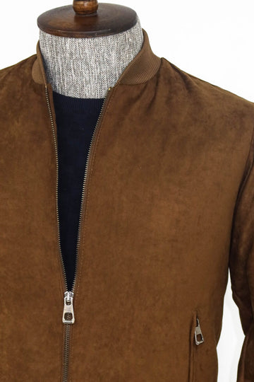 Beige Slim Fit Zip Pocket Bomber Jacket – Wessi