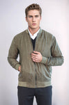 Light Green Slim Fit Zip Pocket Bomber Jacket – Wessi