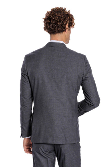 Men's Grey 2-Button 2-Piece Slim Fit Suit