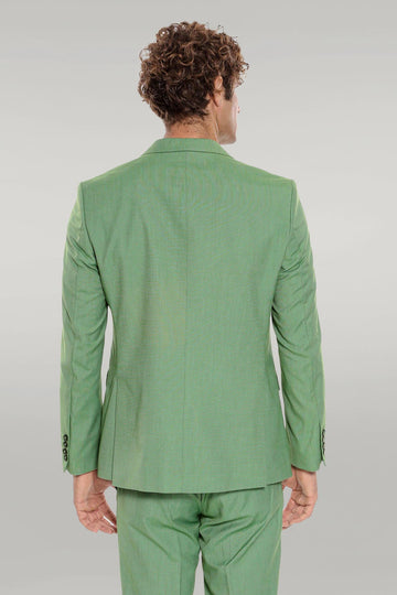 Men's Sage Green Textured Slim Fit 2-Piece Suit