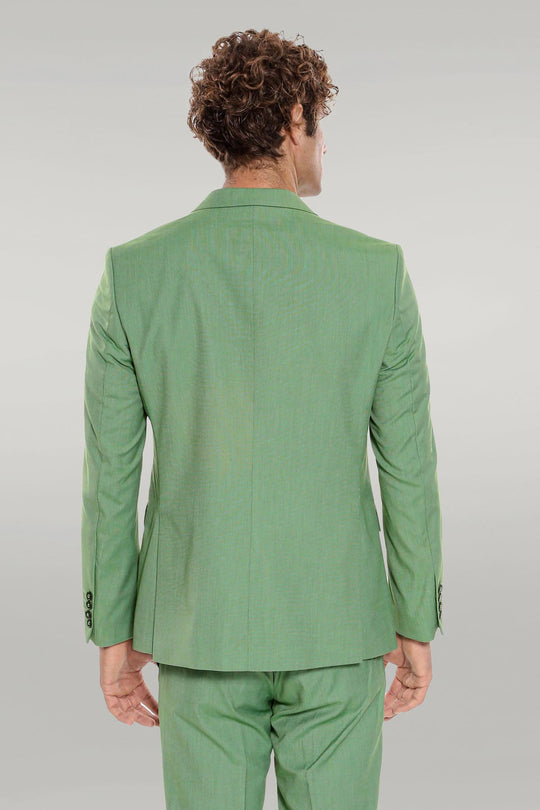 Men's Sage Green Textured Slim Fit 2-Piece Suit