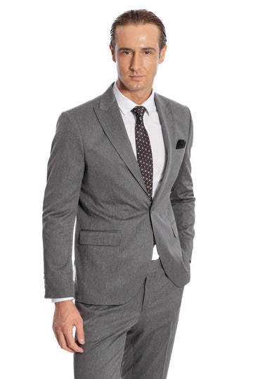 Men's Dark Grey Slim Fit 2-Piece Suit