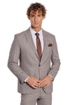 Men's Light Brown Slim Fit 2-Piece Suit