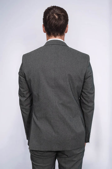 Men's Black Single-Button 2-Piece Slim Fit Suit