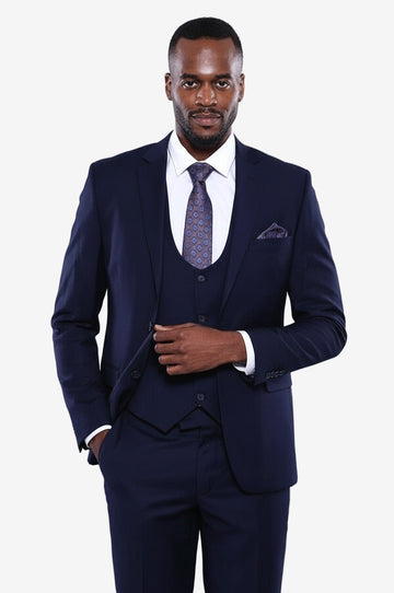 Men's Admiral Navy Classic 3-Piece Slim Fit Suit