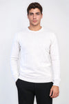 Beige Slim Fit Crew Neck Cotton Knit Jumper | Wessi