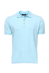 Men's Sky Blue Slim Fit Polo Collar T-Shirt | Wessi