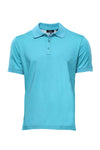 Slim Fit Blue Oxford Polo Collar T-Shirt — Wessi