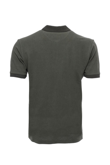 Men's Khaki Slim Fit Polo Collar T-Shirt | Wessi