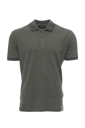 Men's Khaki Slim Fit Polo Collar T-Shirt | Wessi