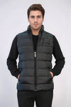 Black Slim Fit Quilted Zip Pocket Gilet – Wessi