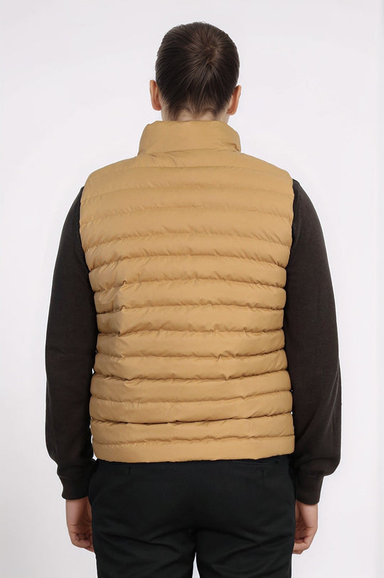 Yellow Reversible Slim Fit Quilted Gilet – Wessi