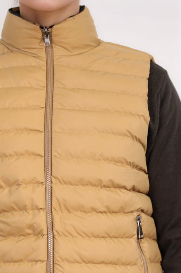 Yellow Reversible Slim Fit Quilted Gilet – Wessi