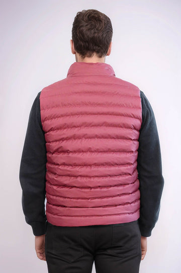 Burgundy Reversible Slim Fit Quilted Gilet – Wessi